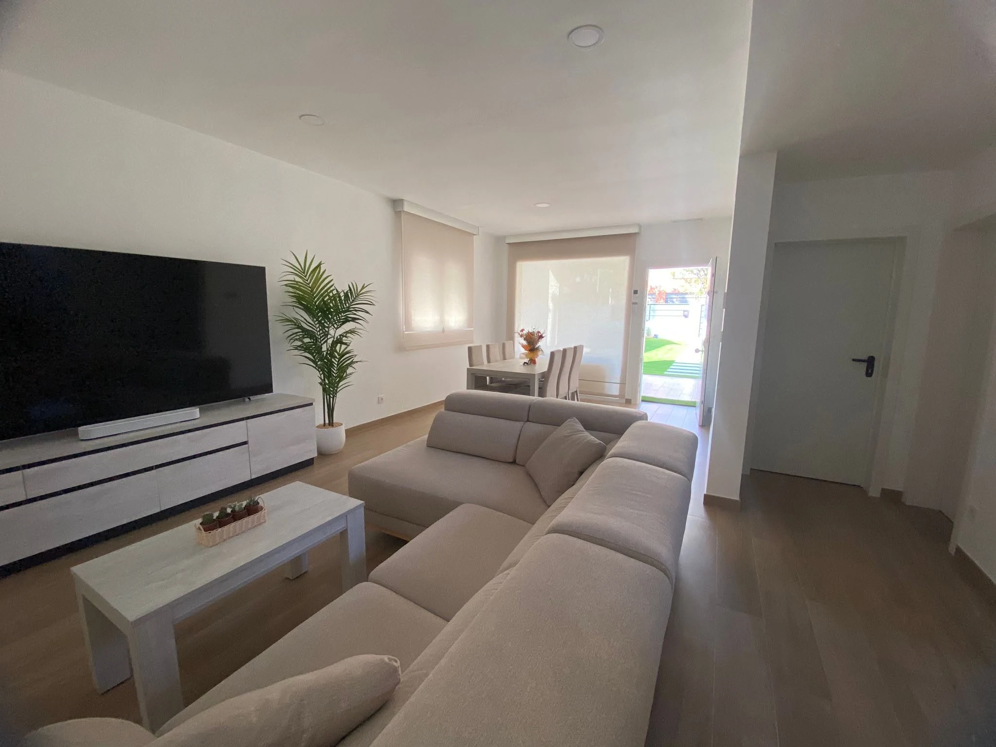Bright living room inside Anna residence
