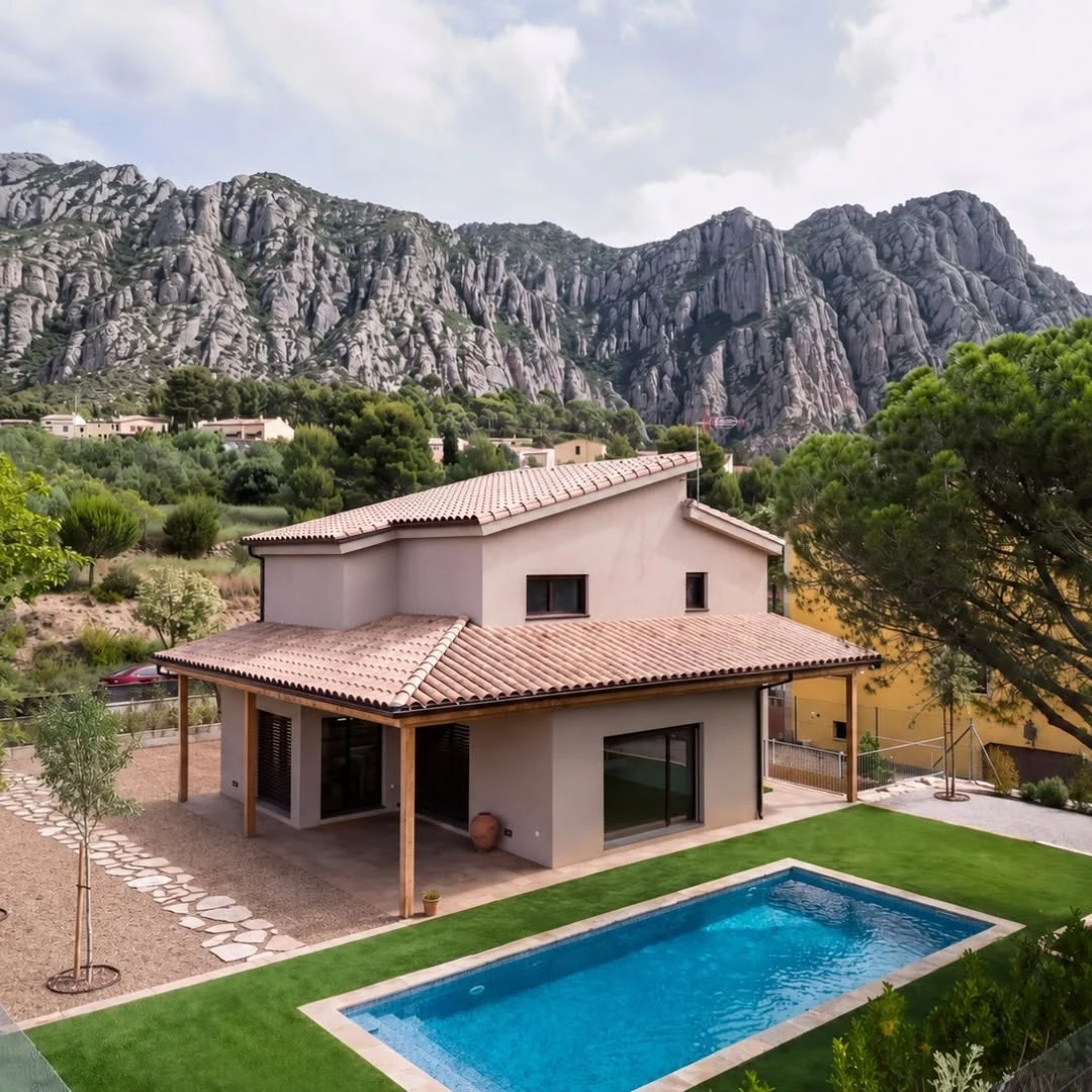 Collbato completed timber-frame residence in Spain