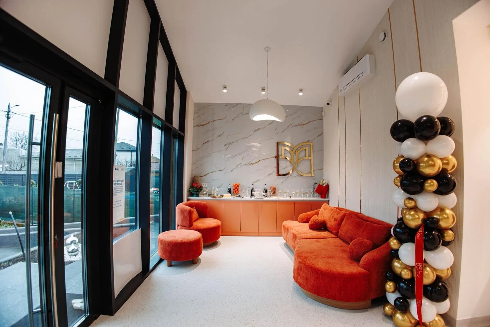 Interior waiting lounge of Dorus Dental Clinic