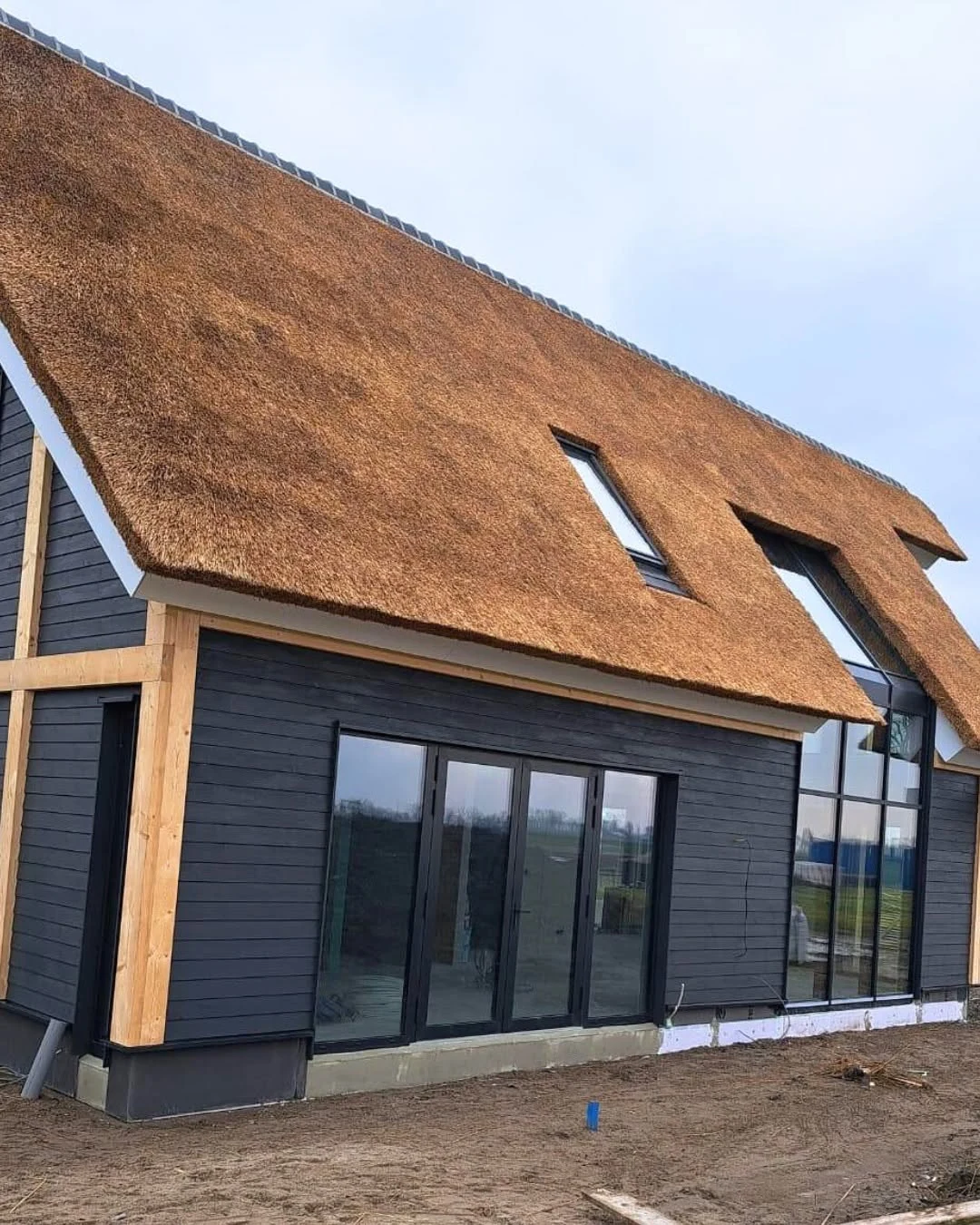 Dutch thatched timber residence in the Netherlands