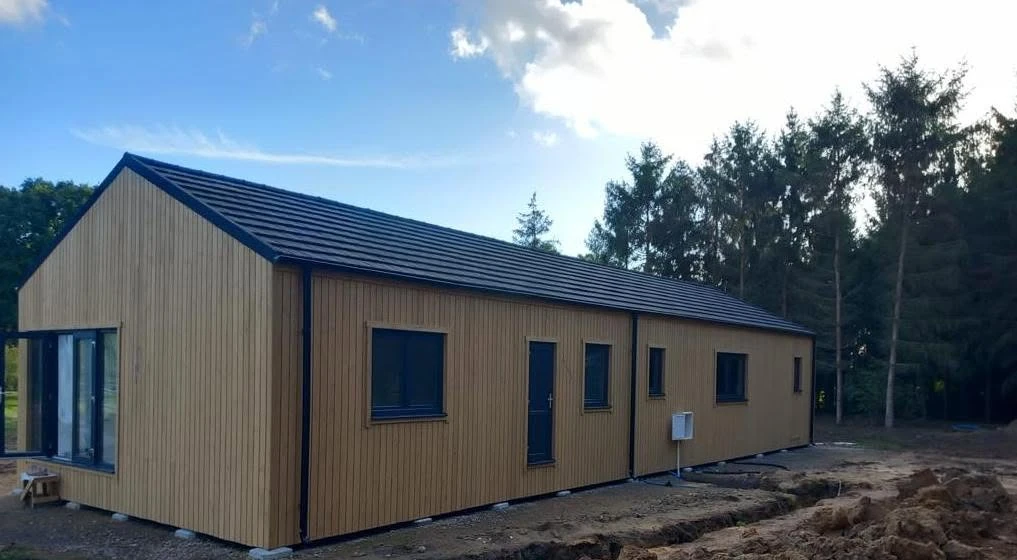 Side elevation of the Megane Fletcher mobile residence