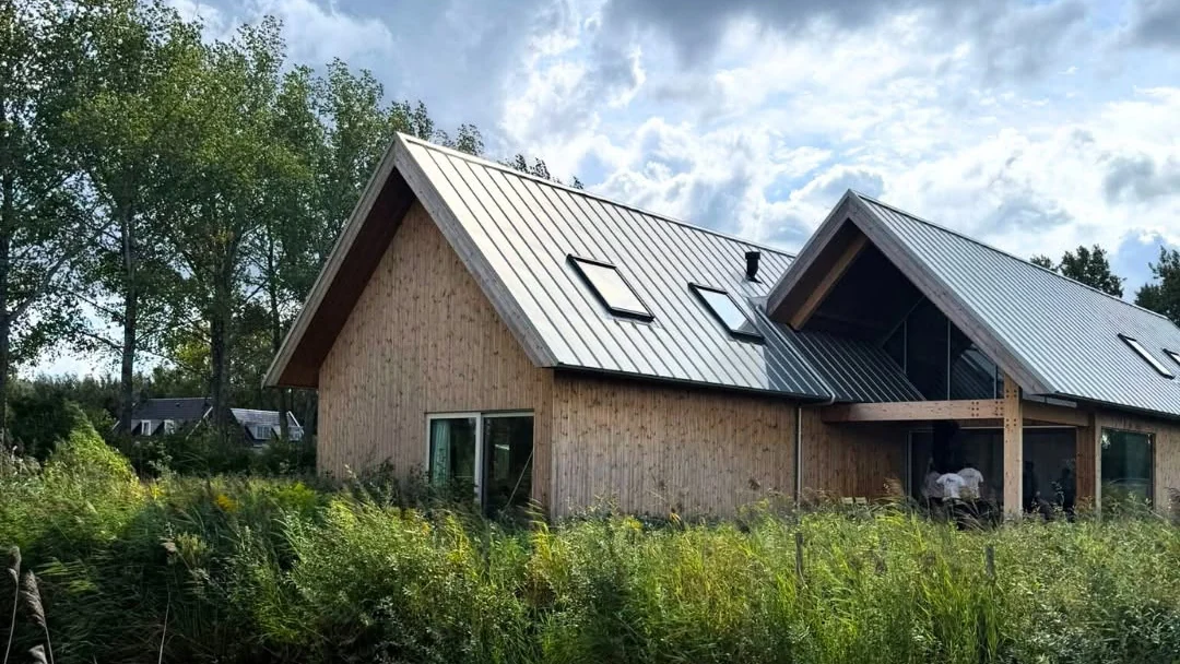 Completed Post and Beam residence in the Netherlands