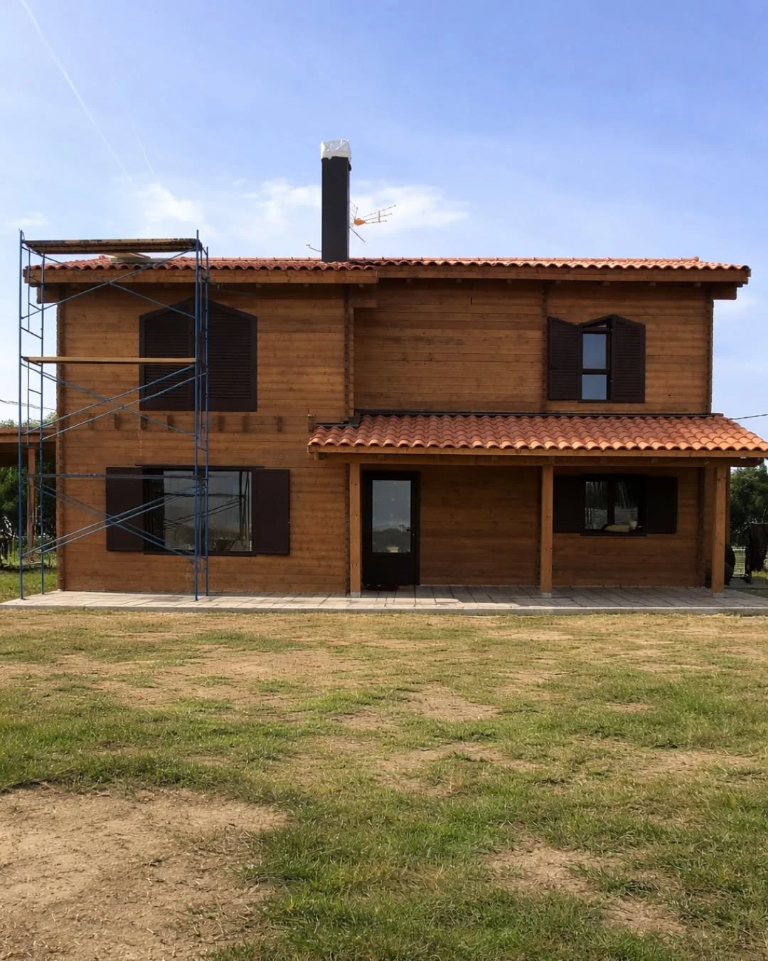 Palafols front elevation with timber façade