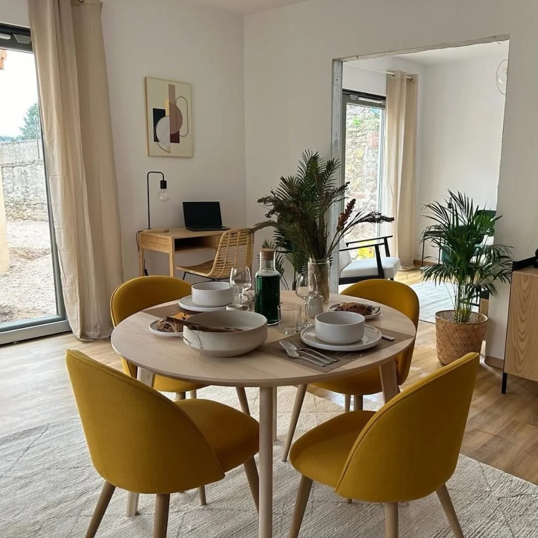 Completed living and dining interior in Village Seniors 1